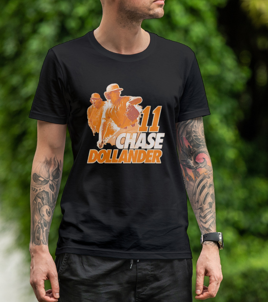 Chase Dollander 11 Baseball Action Player T-Shirt