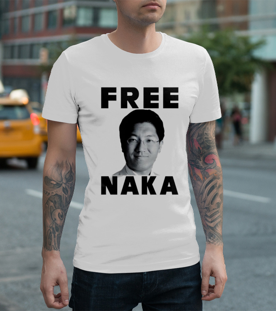FREE NAKA Black White Pixelated T-Shirt