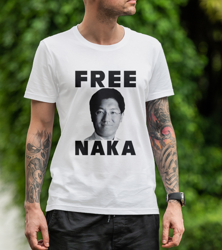 FREE NAKA Black White Pixelated T-Shirt