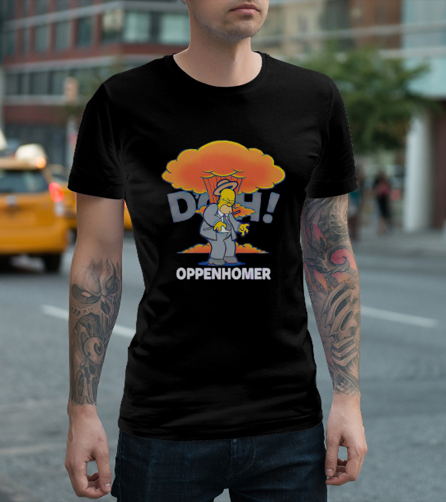 Homer Simpson D'oh Oppenhomer Explosion T-Shirt