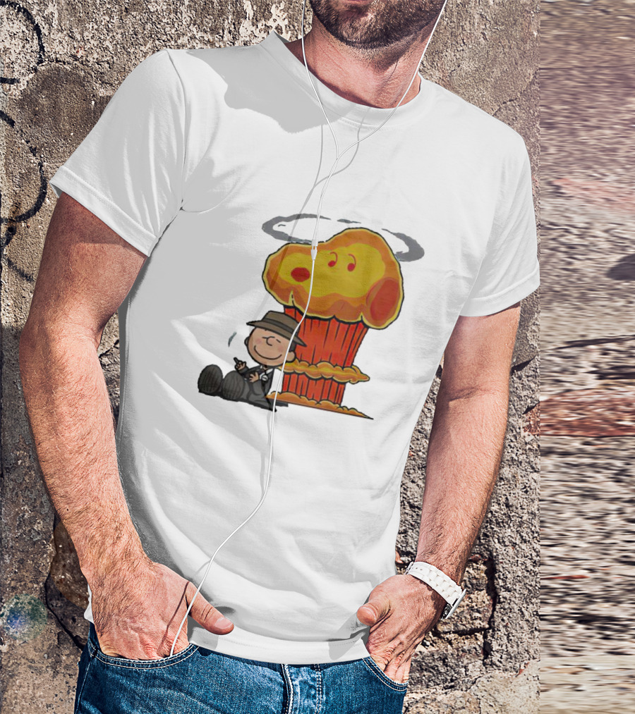 Oppeanutheimer Snoopy Explosion With Charlie Brown Smoking T-Shirt