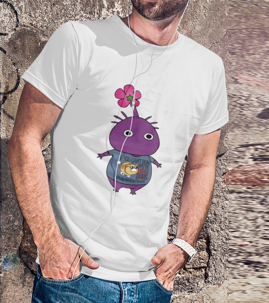 Purple Pikmin Stay On The Porch Big Dogs Shirt Flower Top T-Shirt