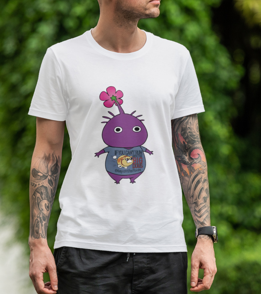 Purple Pikmin Stay On The Porch Big Dogs Shirt Flower Top T-Shirt