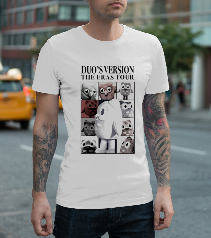 DUO’S VERSION THE ERAS TOUR OWL CHARACTER IMAGE COLLAGE T-Shirt