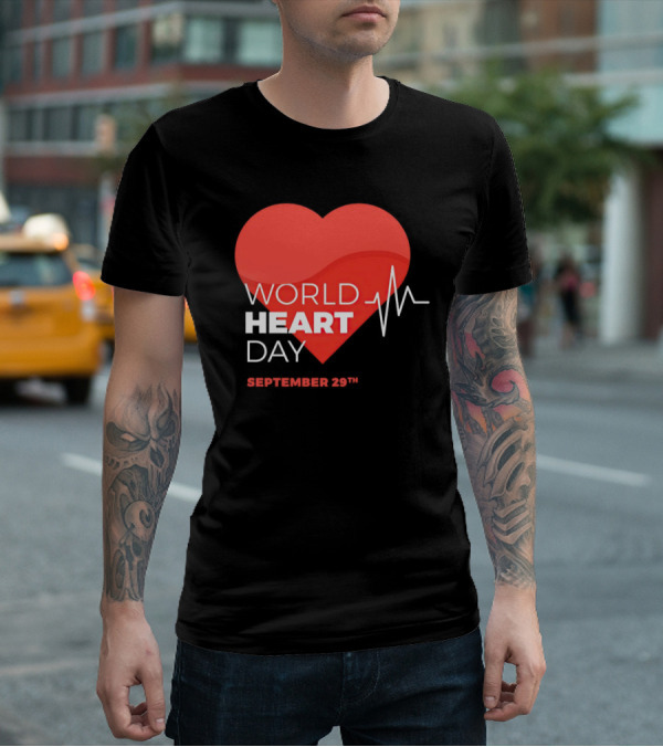 World Heart Day September 29th Heartbeat T-Shirt