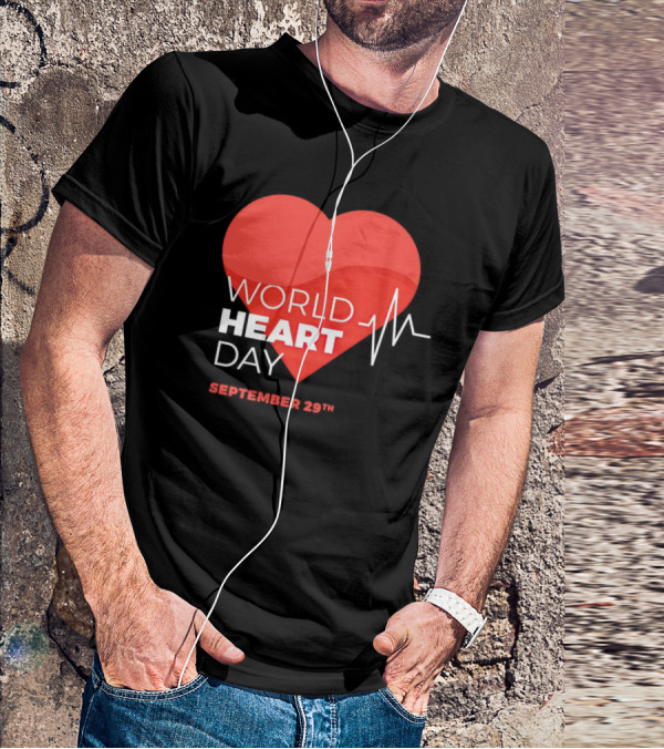 World Heart Day September 29th Heartbeat T-Shirt