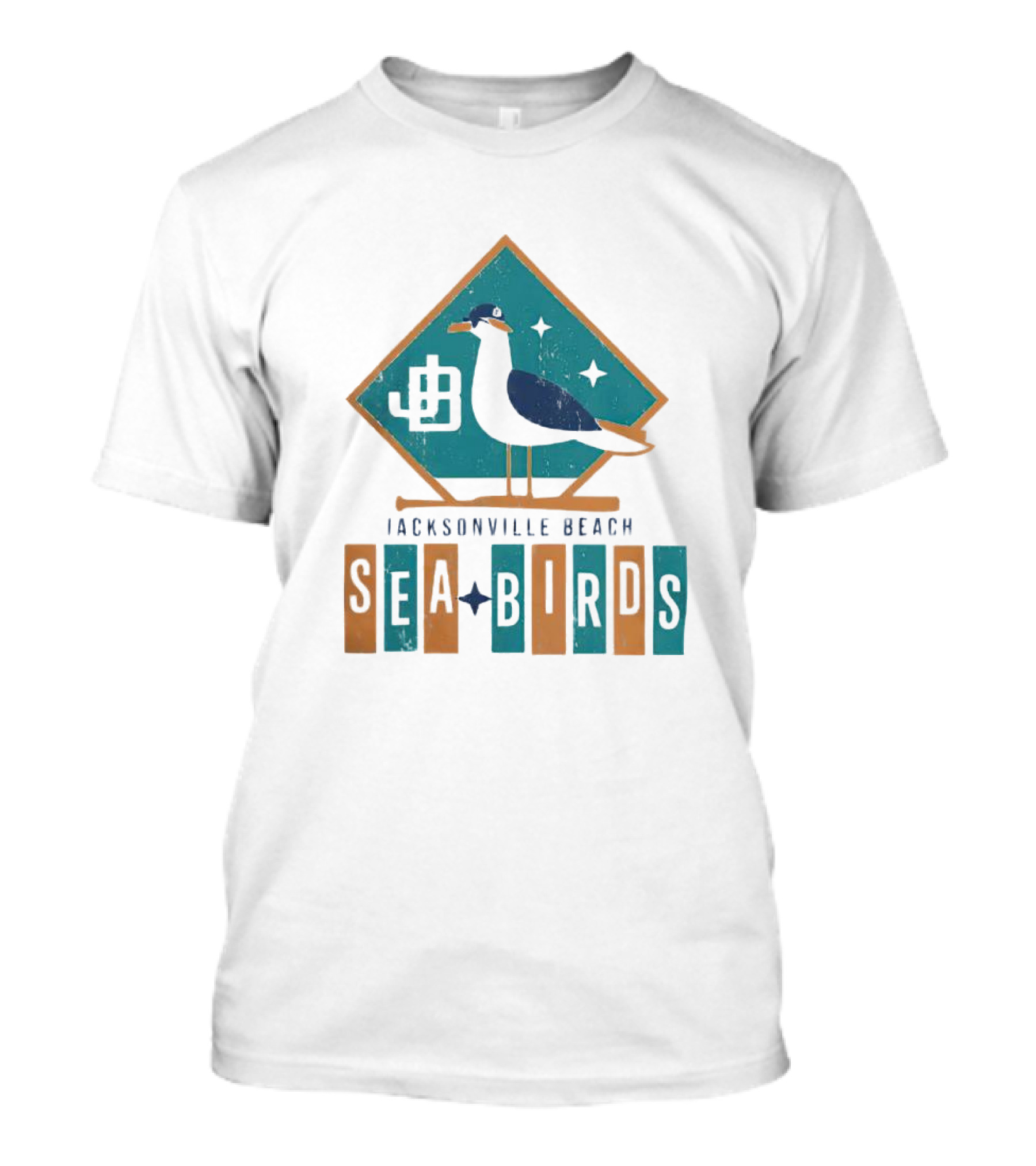 Jacksonville Beach Sea Birds T-Shirt
