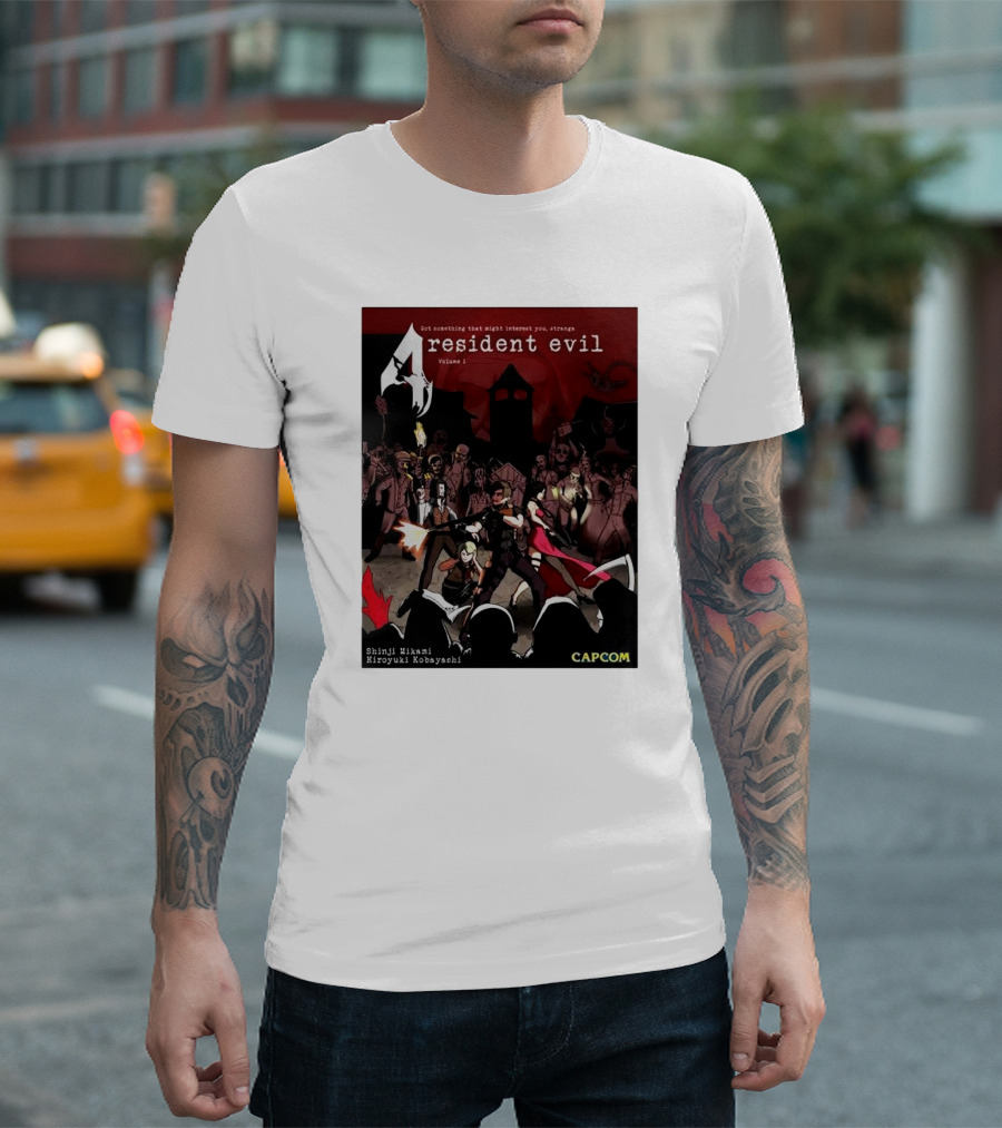 Resident Evil 4 Got Something That Might Interest You Shinji Mikami Hiroyuki Kobayashi Capcom Volume 1 T-Shirt