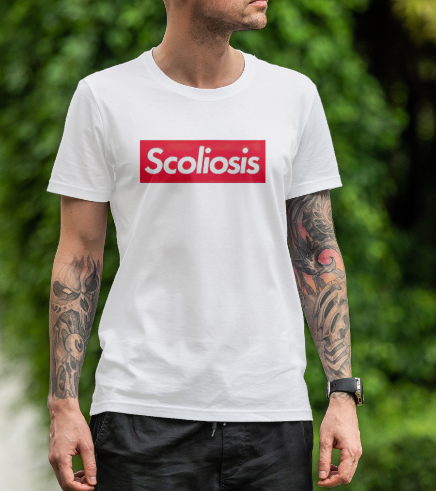 Scoliosis Red Box T-Shirt