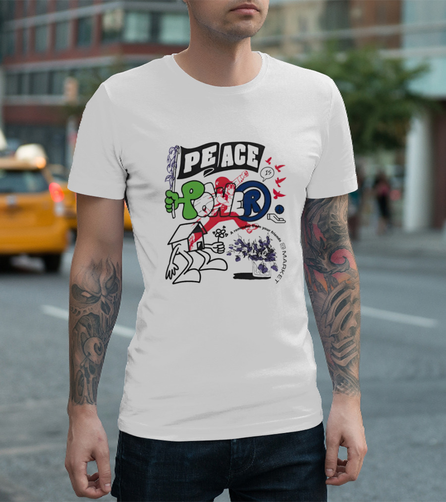 PEACE POWER Walker Kessler Reminder To Your Friends T-Shirt