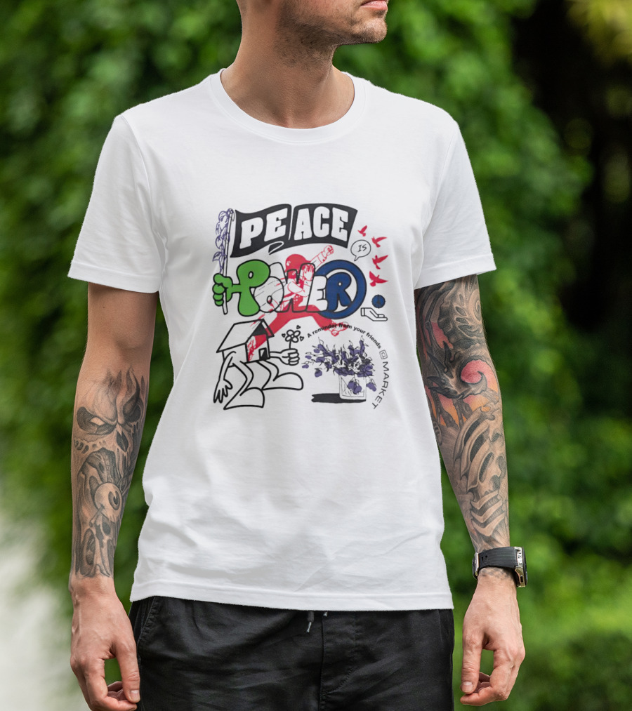 PEACE POWER Walker Kessler Reminder To Your Friends T-Shirt