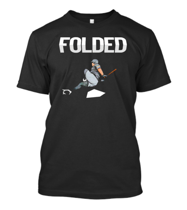 Kingofjuco Folded Baseball Slide T-Shirt