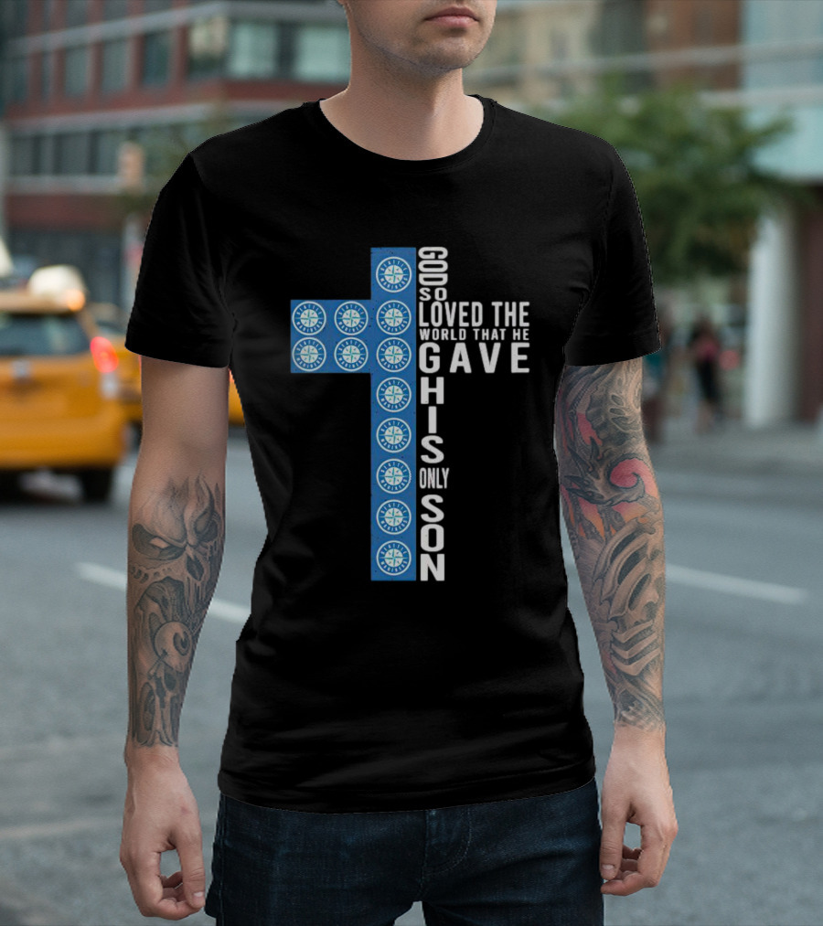 Mariners Cross God So Loved the World That He Gave His Only Son T-Shirt