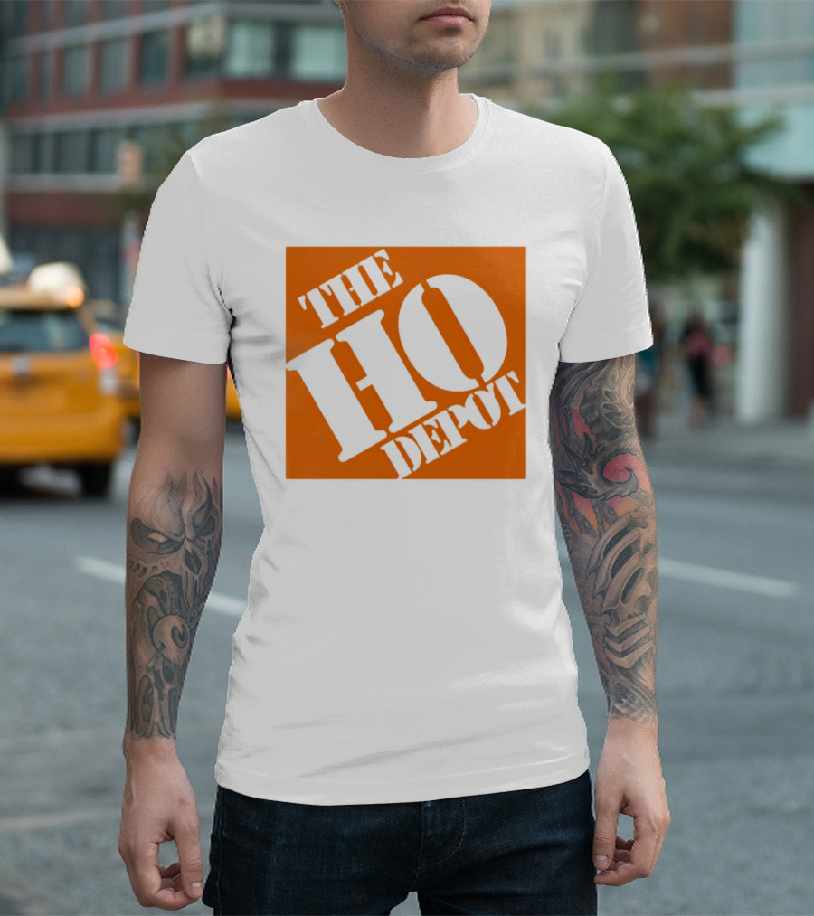 The Ho Depot Orange Square T-Shirt