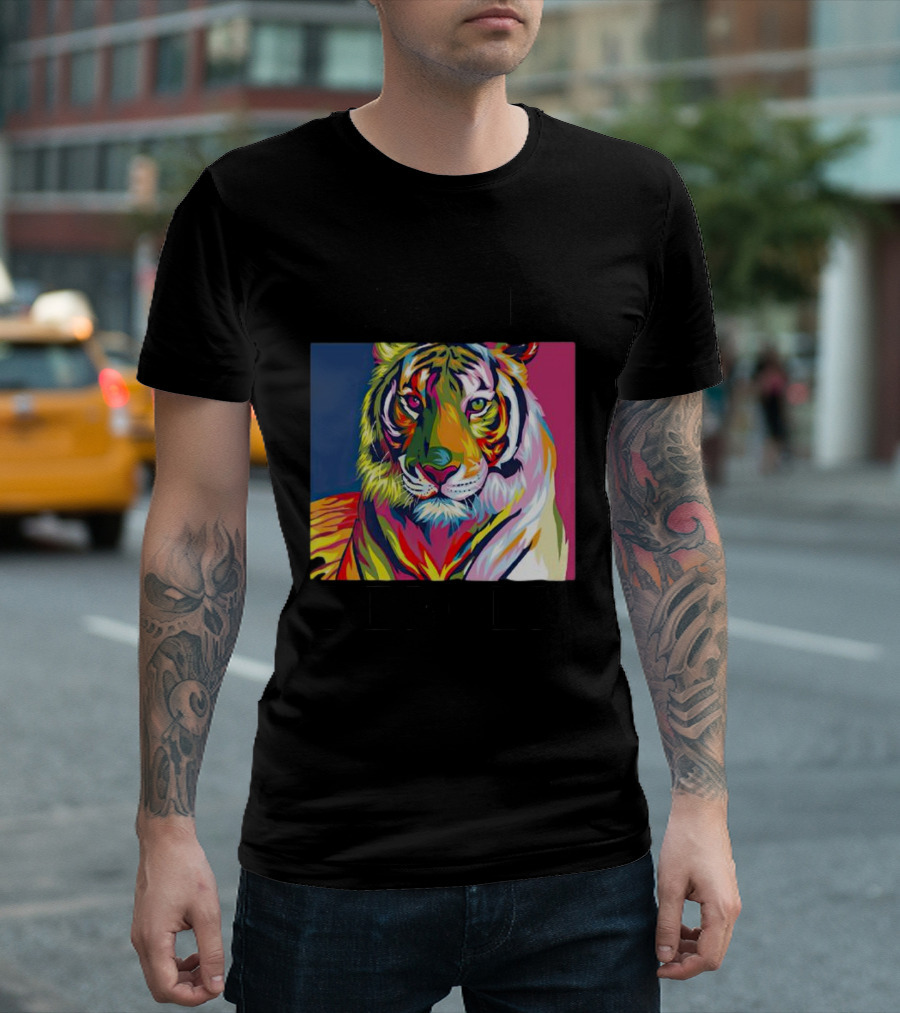 Dareto Be Bold Colorful Tiger T-Shirt