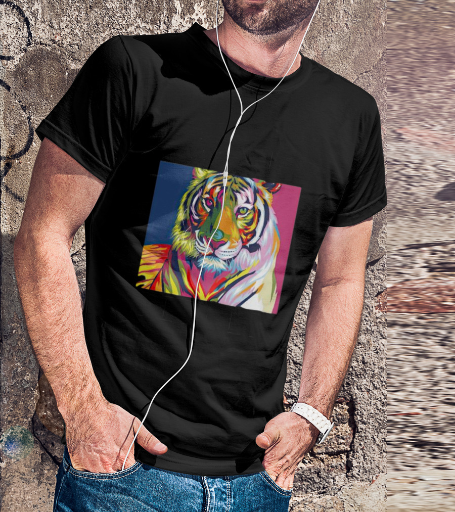 Dareto Be Bold Colorful Tiger T-Shirt