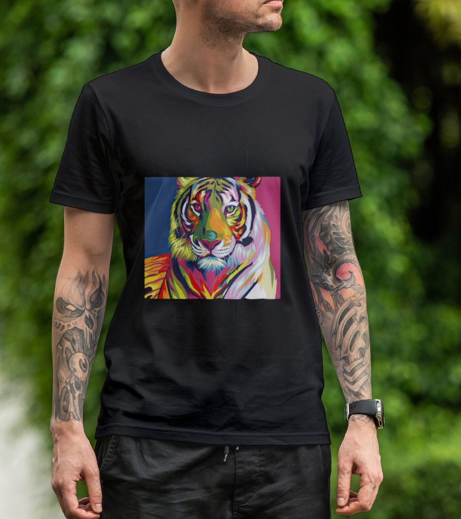 Dareto Be Bold Colorful Tiger T-Shirt