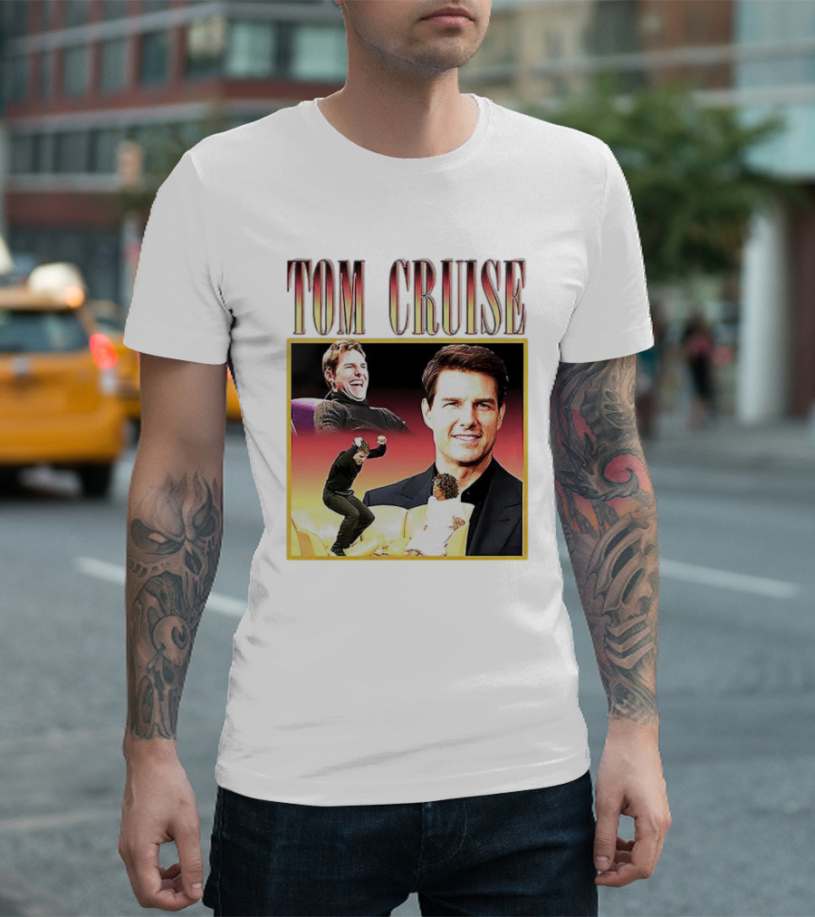 Tom Cruise Vintage 90s Picture Collage T-Shirt