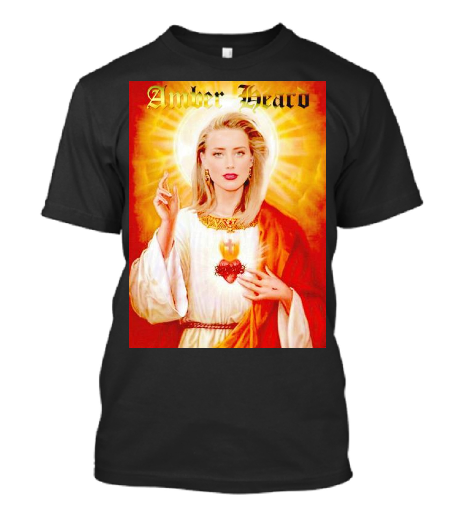 Amber Heard Sacred Heart T-Shirt