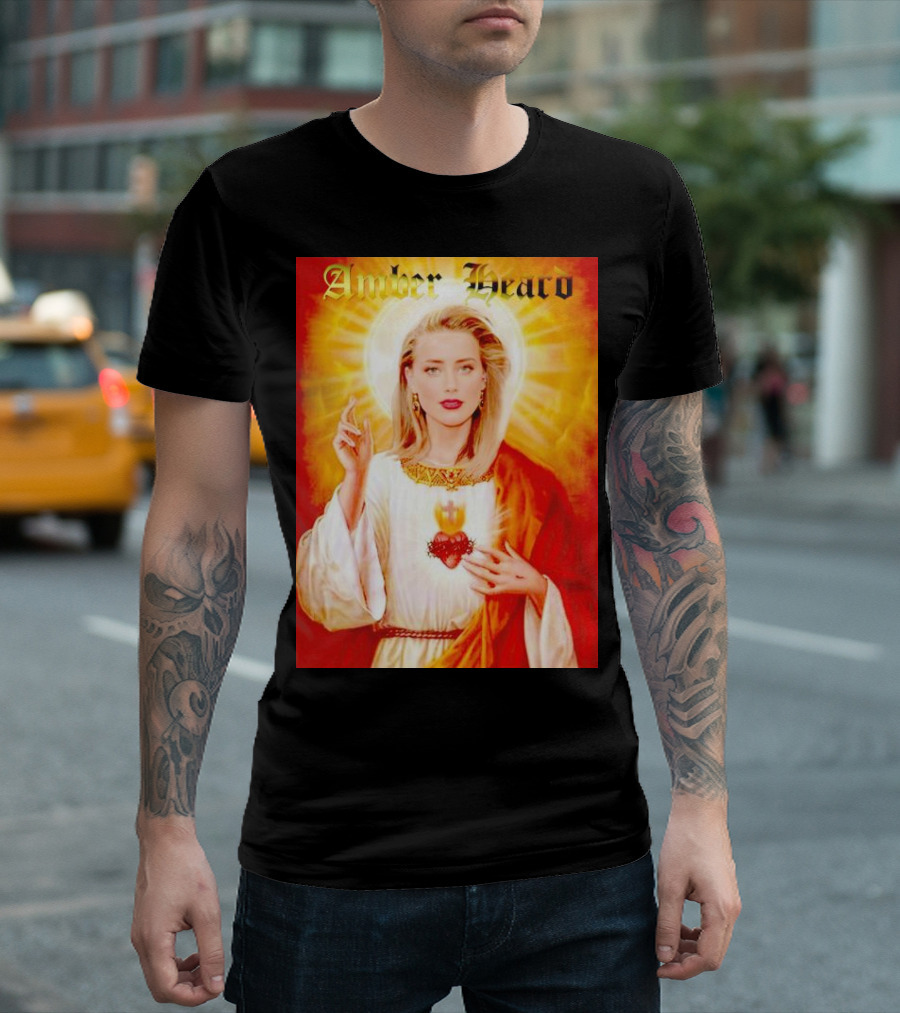 Amber Heard Sacred Heart T-Shirt