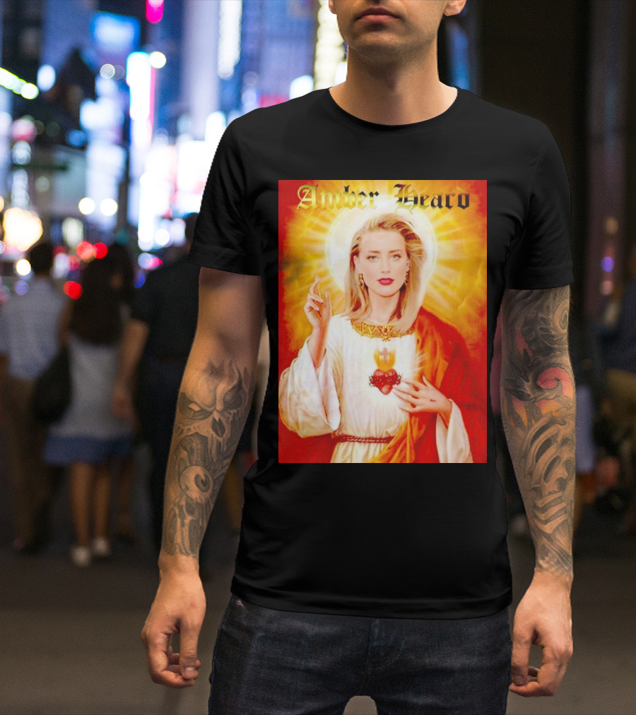 Amber Heard Sacred Heart T-Shirt