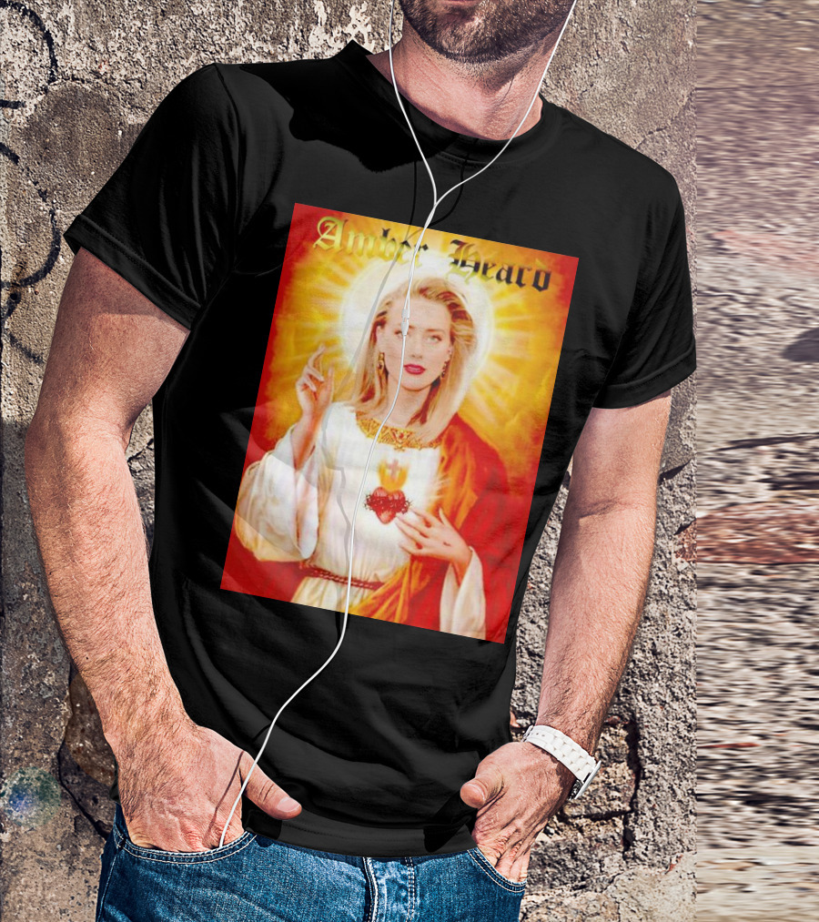 Amber Heard Sacred Heart T-Shirt