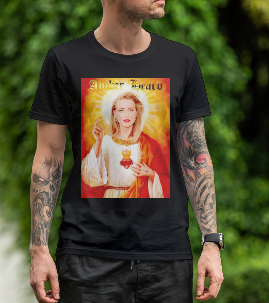 Amber Heard Sacred Heart T-Shirt