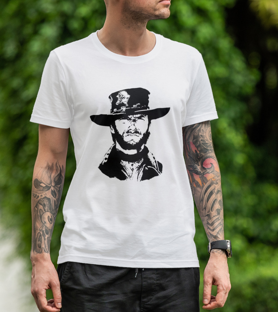 Clint Eastwood Western Hat Iconic T-Shirt