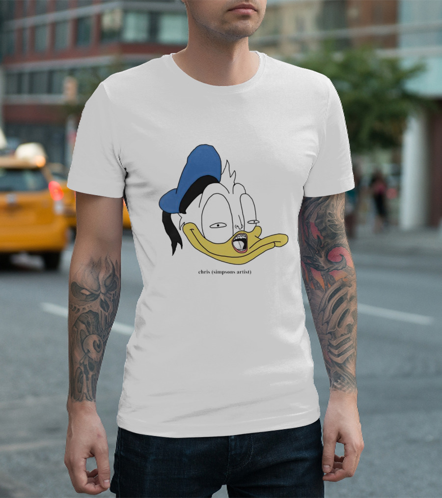 Donna Duck Chris Simpsons Artist Character Blue Hat T-Shirt