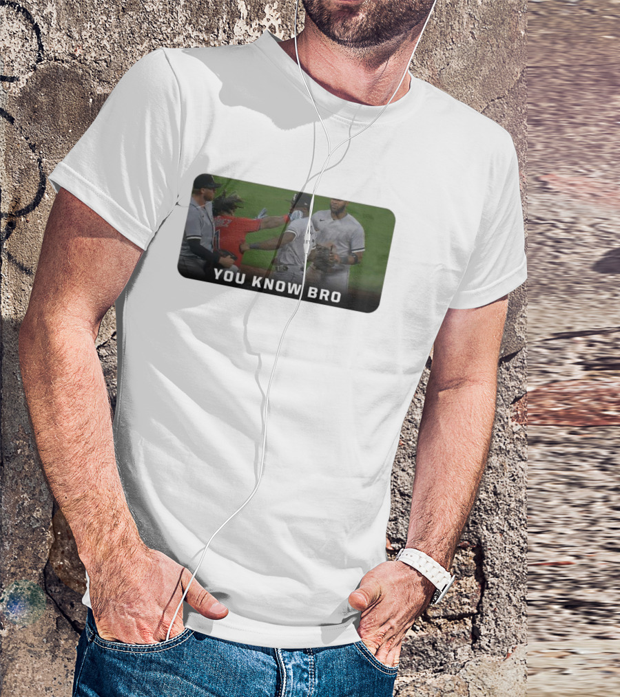 Down Goes Anderson You Know Bro Baseball Encounter Moment T-Shirt