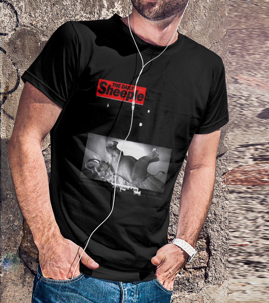 The Daily Sheeple Giant Elephant In The Room Dies Of Sudden Elephant Death Syndrome Free Insect Burger T-Shirt