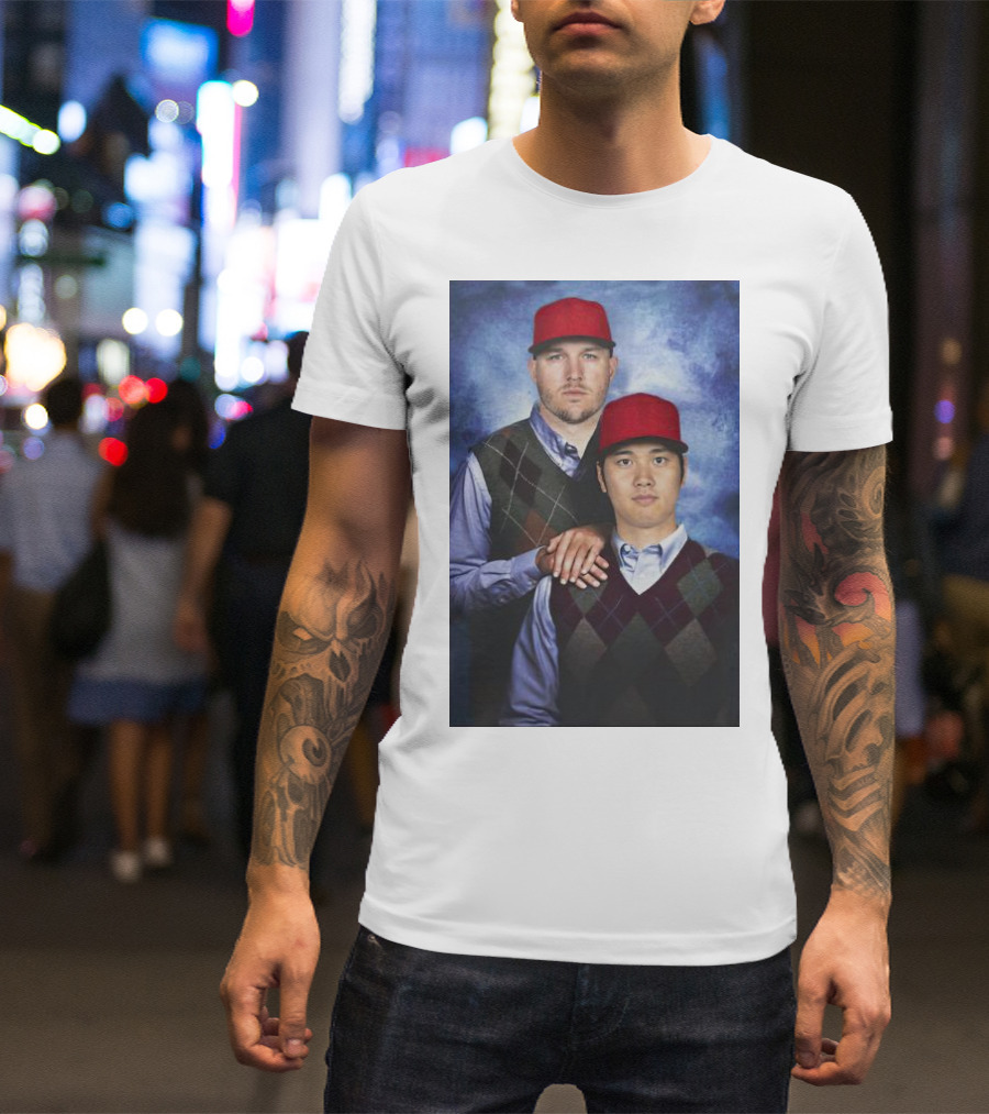 Los Angeles Angels Shohei Ohtani And Mike Trout Baseball Step Brothers Movie T-Shirt