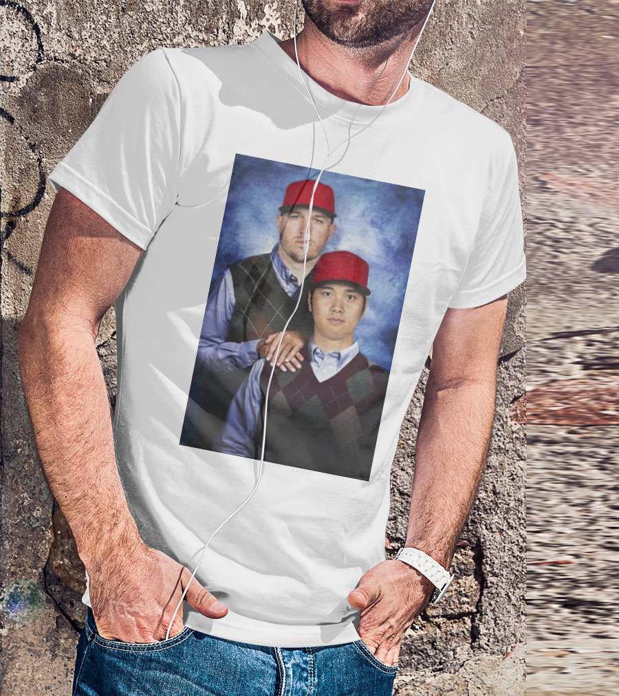 Los Angeles Angels Shohei Ohtani And Mike Trout Baseball Step Brothers Movie T-Shirt