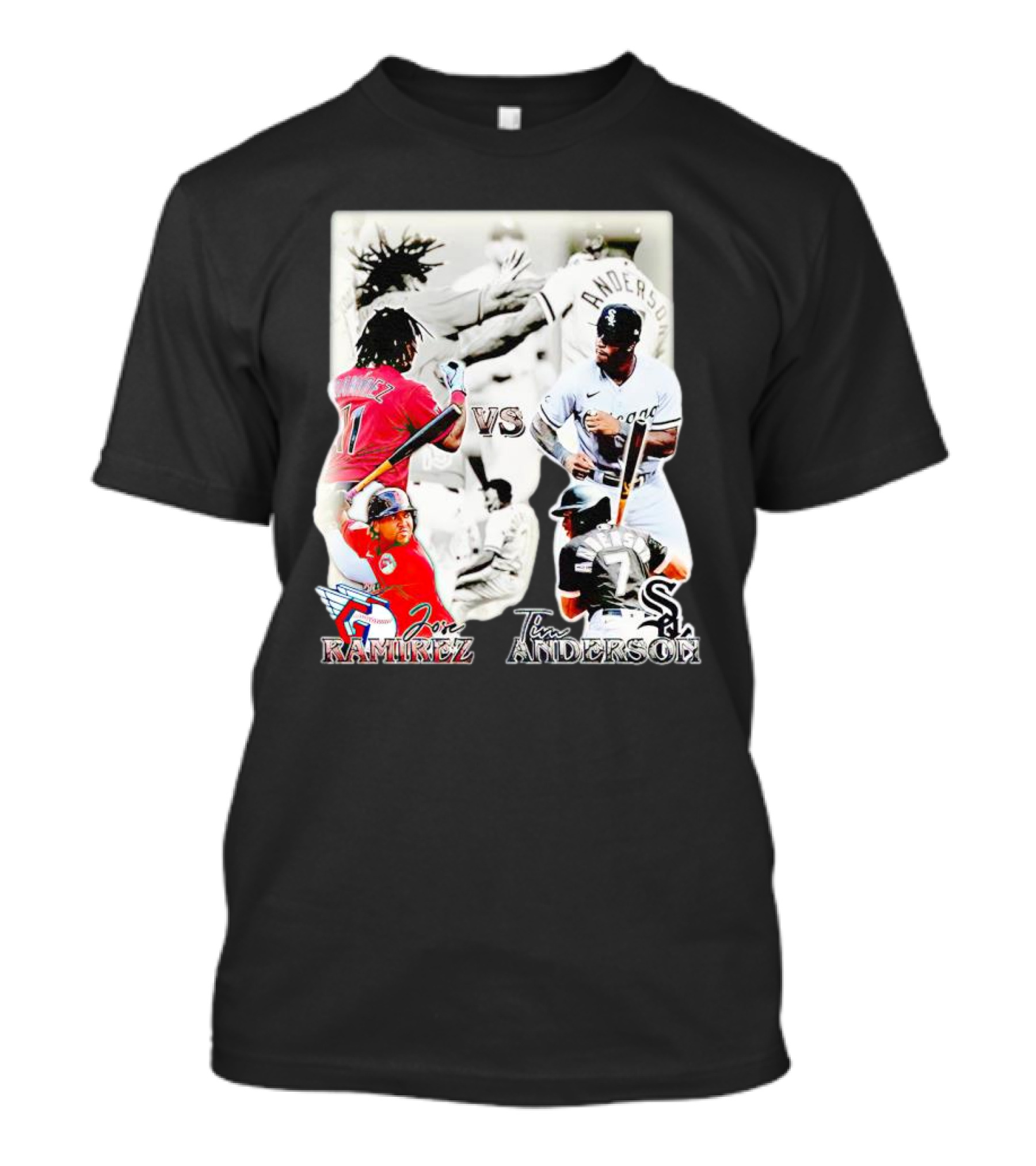 Jose Ramirez Vs Tim Anderson Showdown Baseball Rivalry T-Shirt
