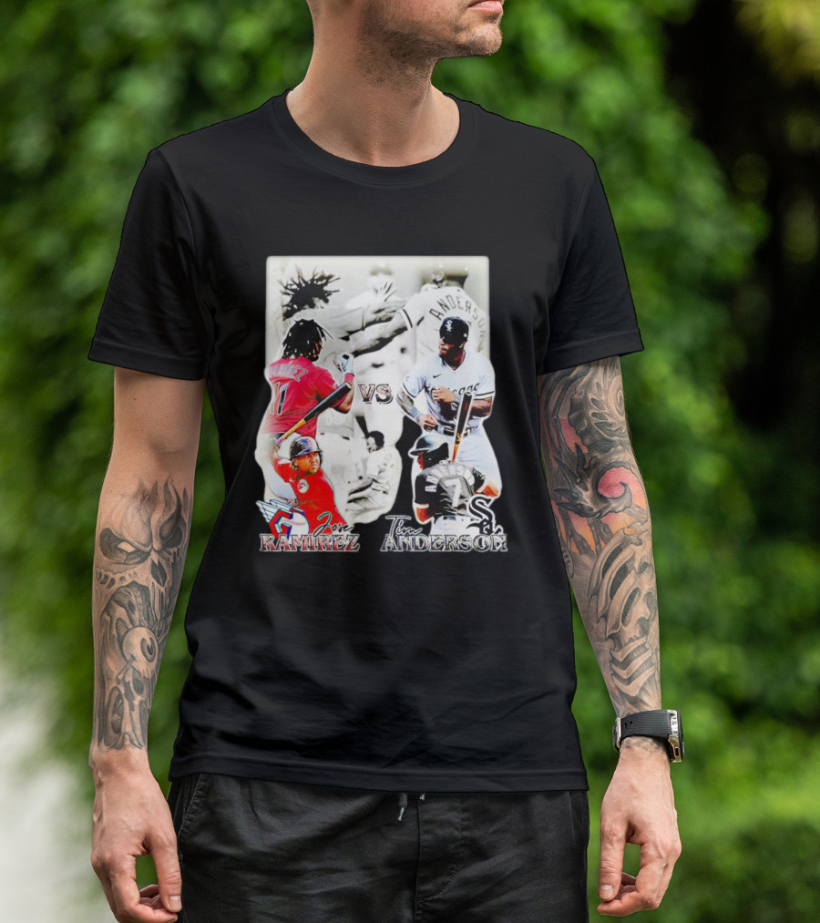 Jose Ramirez Vs Tim Anderson Showdown Baseball Rivalry T-Shirt