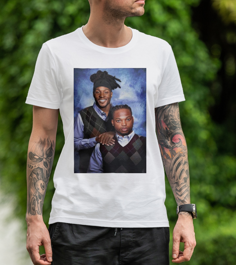 Tennessee Titans Derrick Henry DeAndre Hopkins Step Brothers Photo T-Shirt