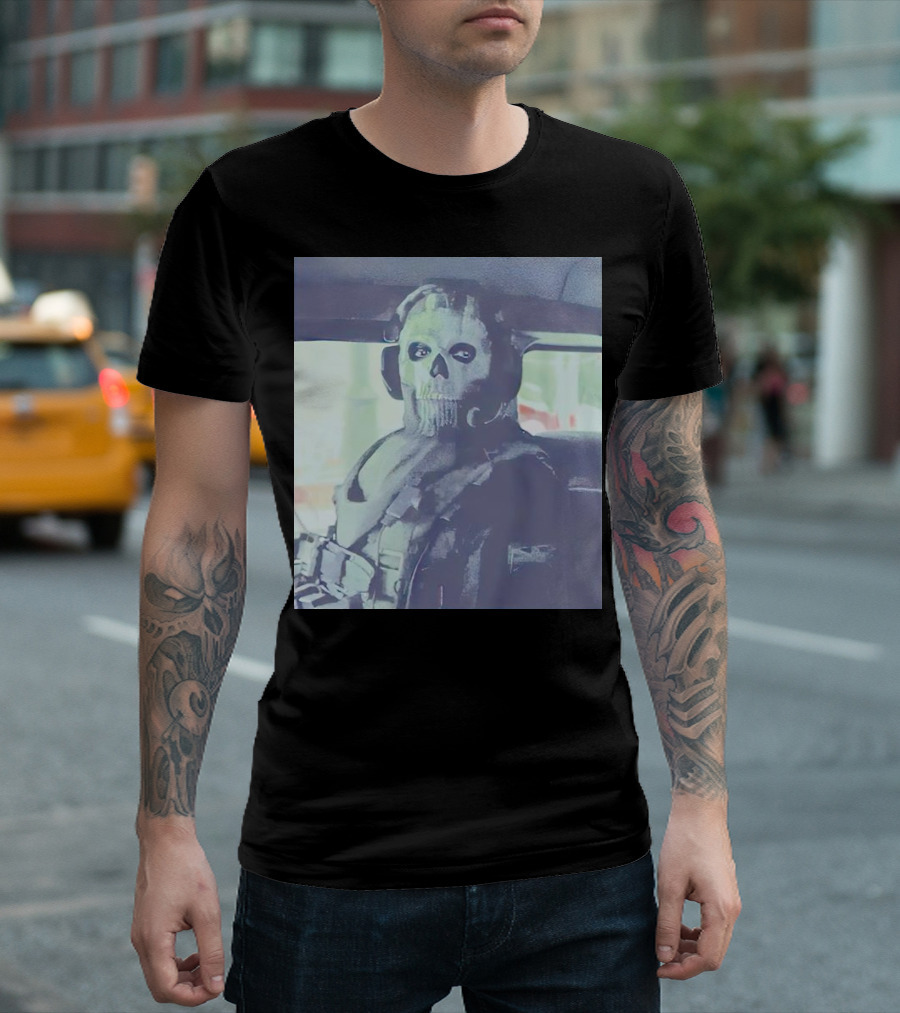 Call Of Duty Modern Warfare II Ghost Mask Staring T-Shirt