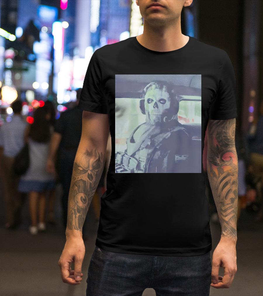 Call Of Duty Modern Warfare II Ghost Mask Staring T-Shirt