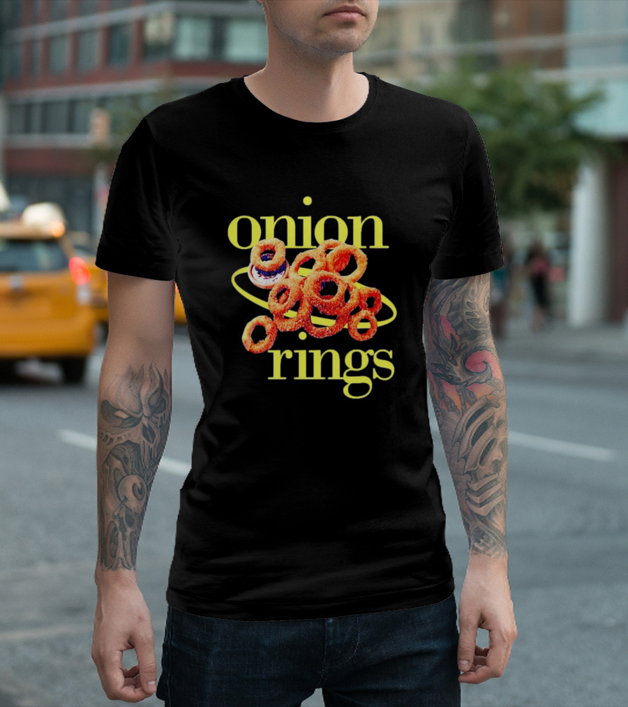 Onion Rings Saturn Orbit Rings T-Shirt