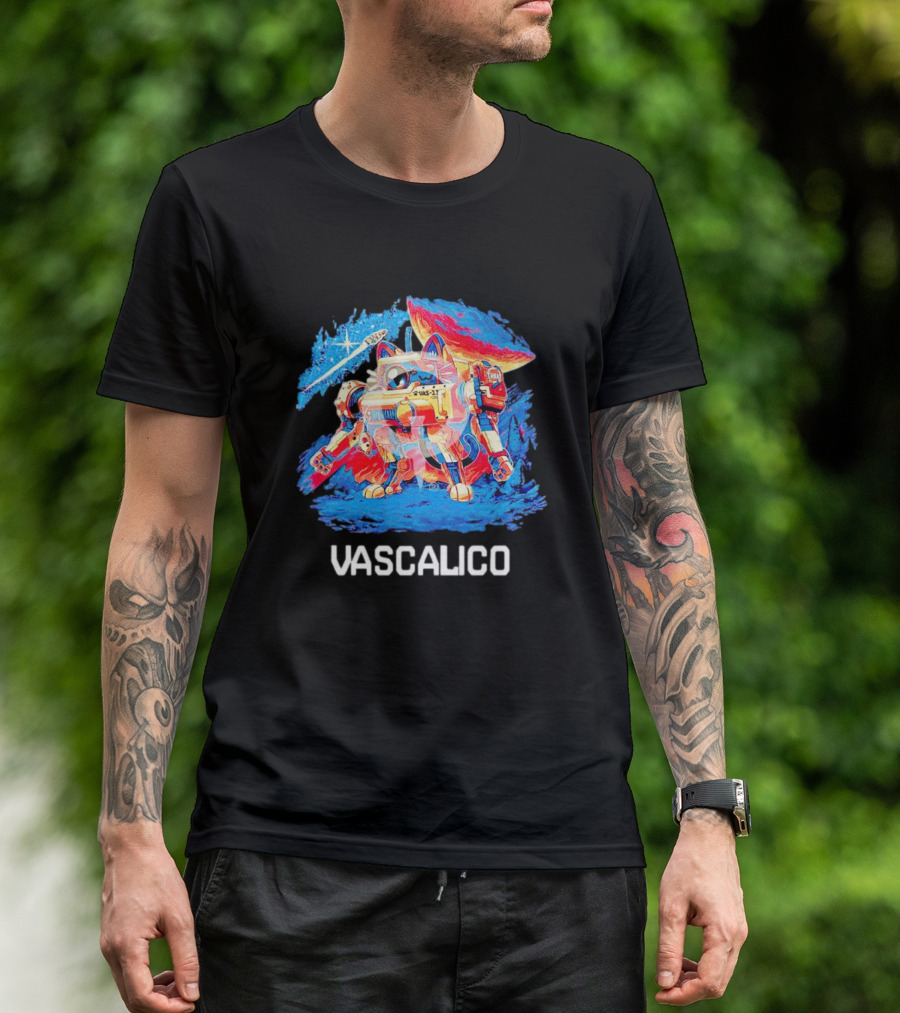 Vascalico Mech Cat Galaxy Adventure T-Shirt