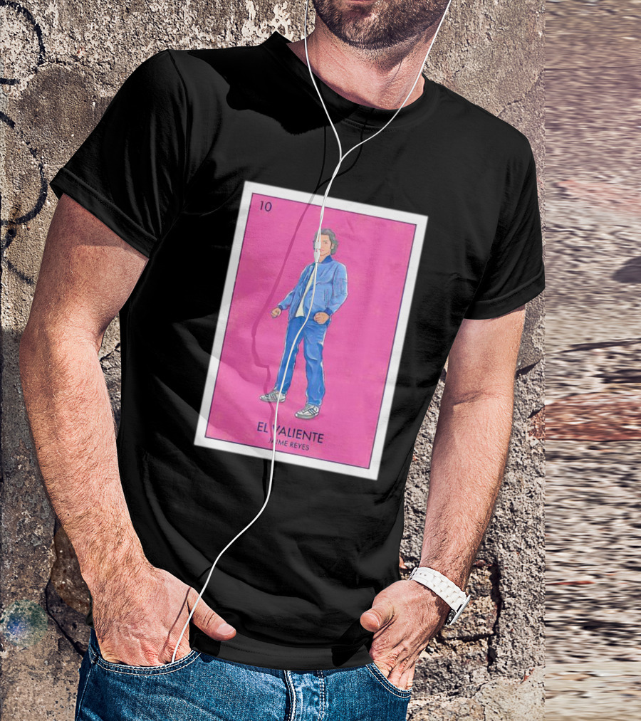 El Valiente Jaime Reyes Pink Lotería Card Style Number 10 T-Shirt