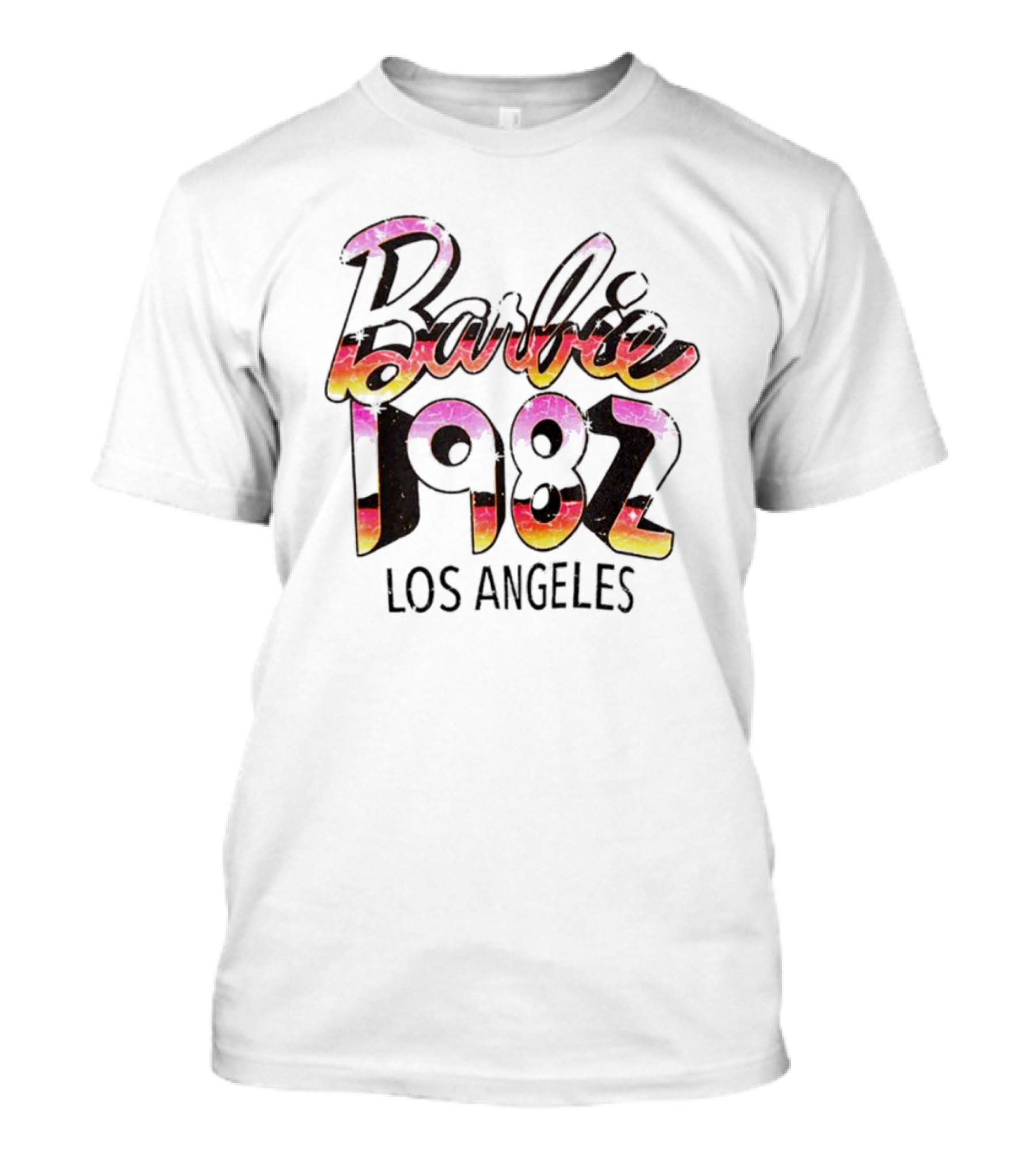 Barbie 1982 Los Angeles Vintage Style Retro Sunset T-Shirt