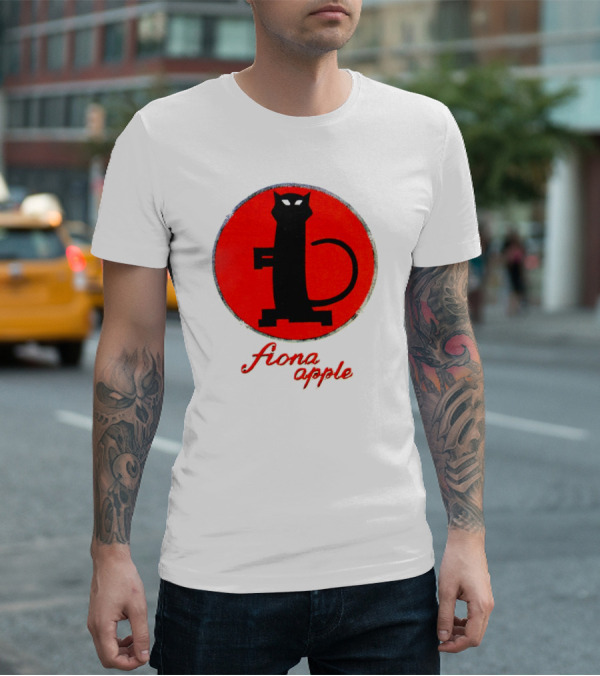 Fiona Apple Black Cat Red Circle Bootleg T-Shirt