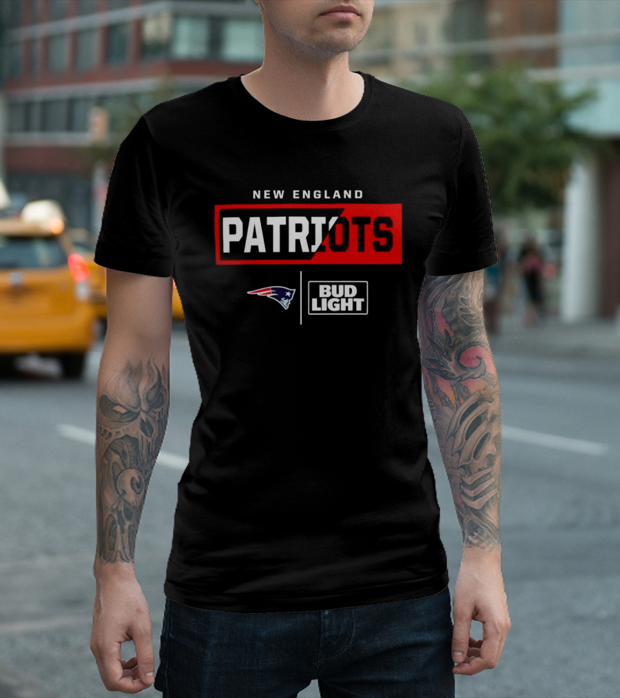 New England Patriots Bud Light Partnership T-Shirt