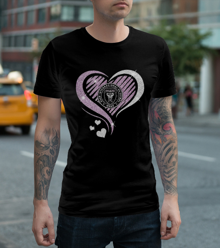 Inter Miami Club Internacional De Futbol Heart MMXX T-Shirt