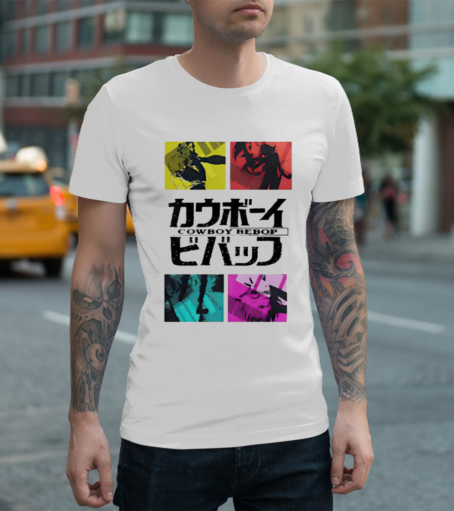 Augmented Reality Cowboy Bebop Iconic Anime Montage T-Shirt