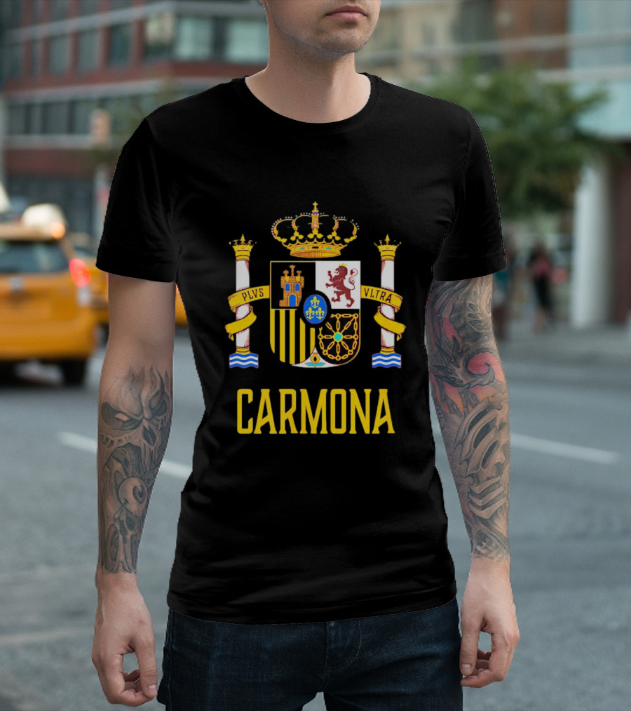 Carmona Spain Espana Coat of Arms Crest Plus Ultra T-Shirt