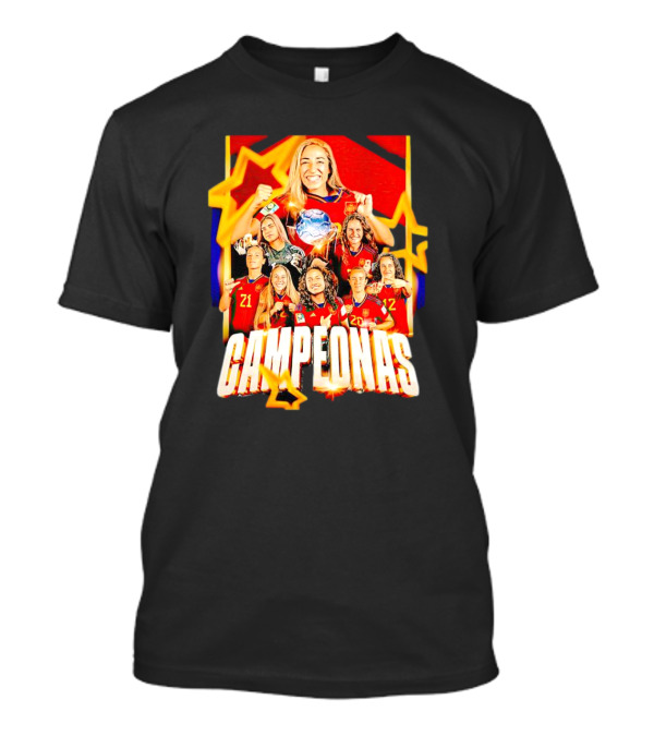 Real Madrid C.F. Campeonas Del Mundo Celebrating Victory With Stars And Smiling Athletes T-Shirt