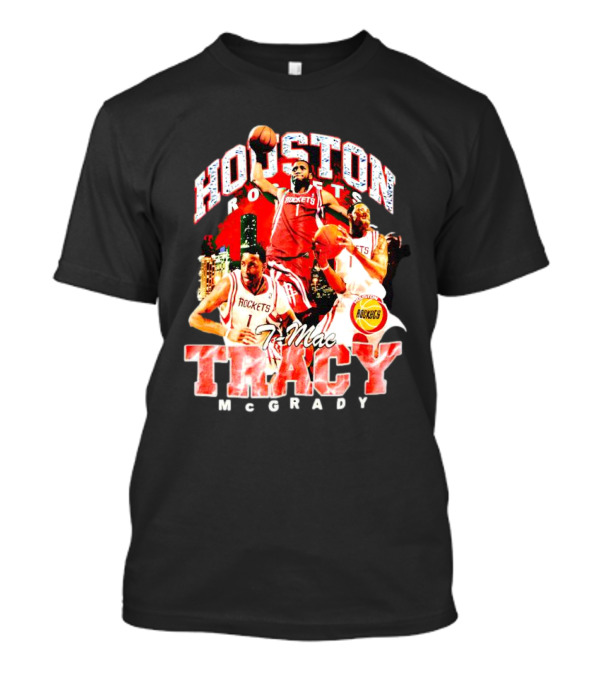 Houston Rockets T-Mac Tracy McGrady Hardwood Classics Bling Concert T-Shirt