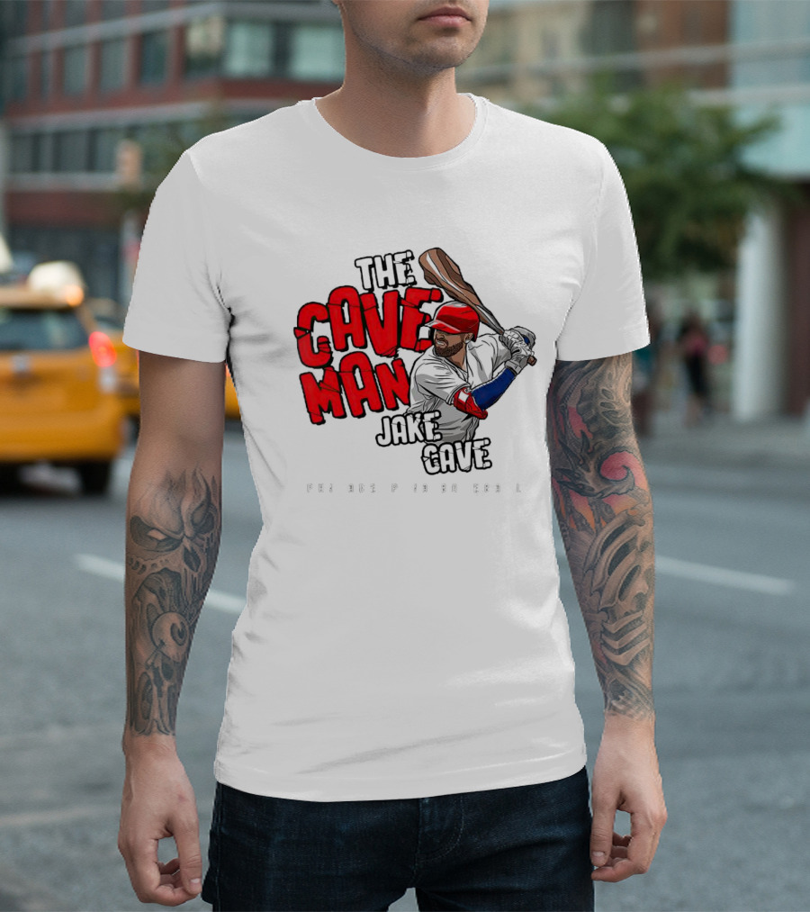 The Caveman Jake Cave Baseball Bat T-Shirt